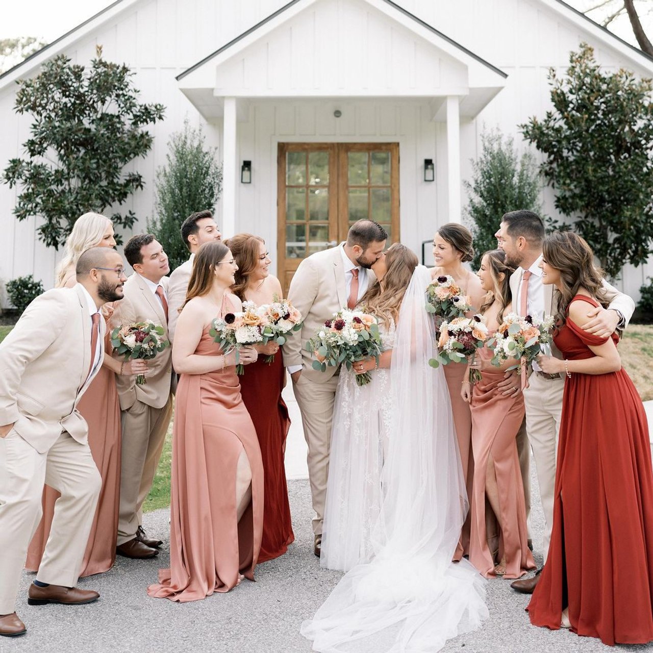 pomegranate bridesmaid dresses Azazie Norah