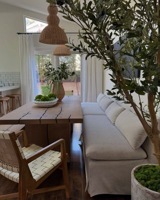 Papillon 88" Oak Wood Dining Table by Laura Kim - image 12 of 13