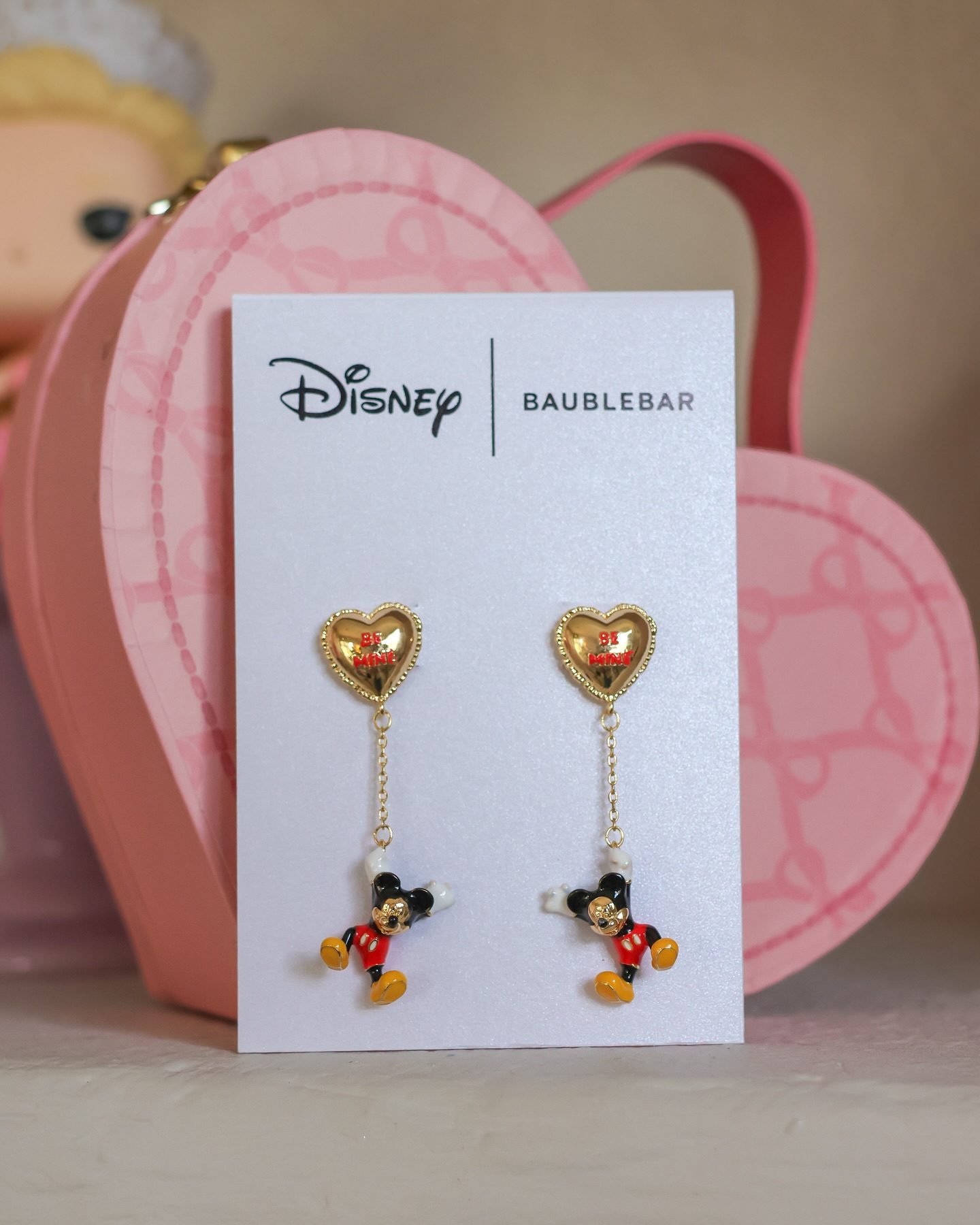 Disney Mickey Mouse Be Mine Earrings - Gold – Ends Sunday