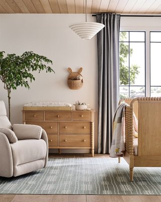 Jenny Lind 62" Deep Brown Wood Extra Wide 7-Drawer Kids Dresser - image 10 of 13