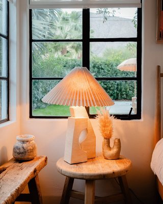 Ruins Black Ceramic Sculptural Table Lamp with Pleated Shade by Athena Calderone 20" - image 18 of 20