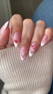 Fall in love with your nails this Valentine’s Day 💅 Loving this inspo by @nailzkatkat (TikTok) 💗 Save this post to recreate this look at one of our nail salons in-centre 😍 

Click the link in our bio for more cute Valentine's Day ideas 💅🎁