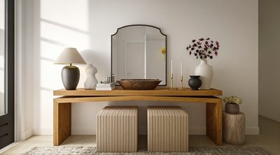 Emmy Black Wall Mirror 36"x40" - image 8 of 12