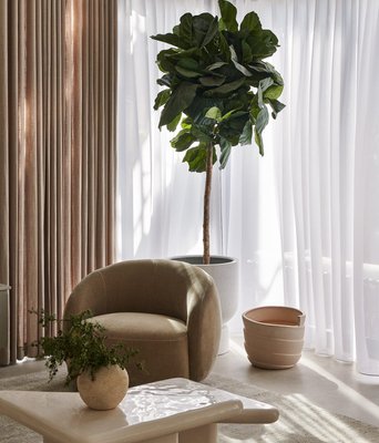 Flatform White Cement Indoor/Outdoor Planter Tall - image 7 of 8