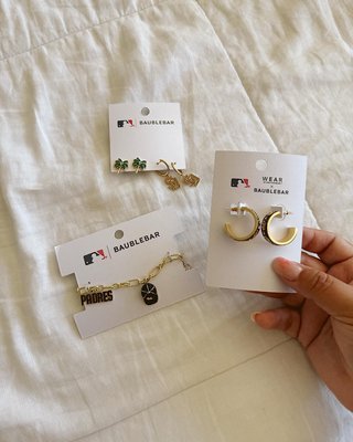 MLB Earring Set - San Diego Padres