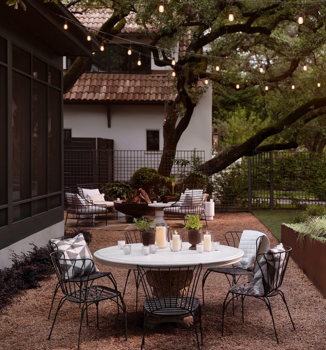 Cadiz Black Metal Outdoor Stacking Chair Set of 2 - World Market