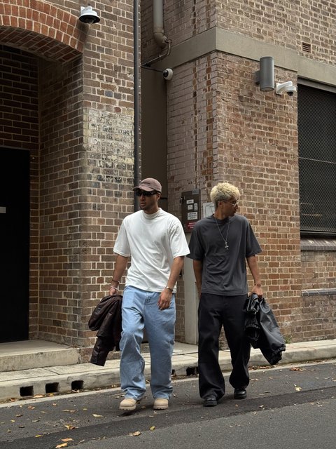 Open Archive Organic Boxy Tee Washed Black