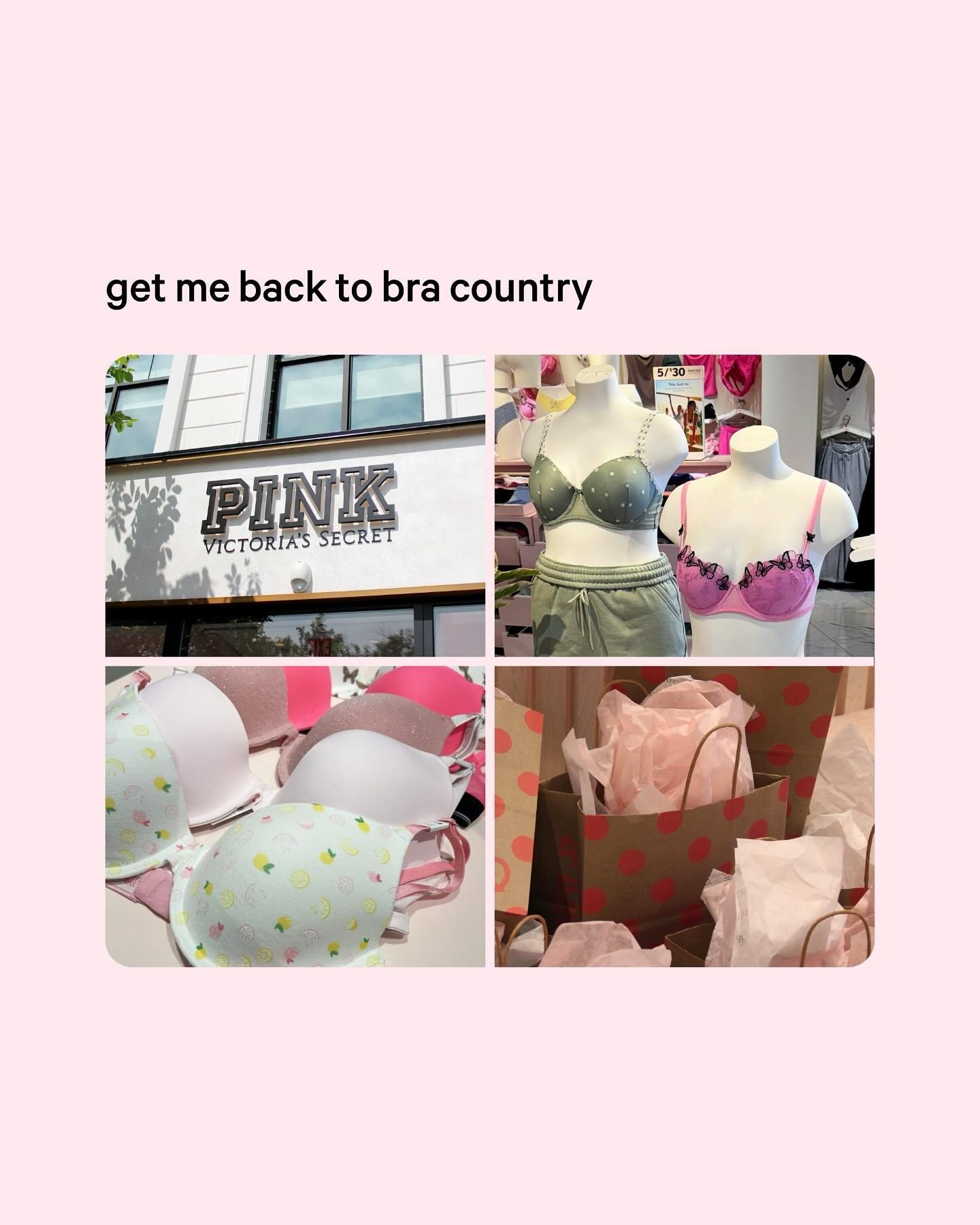 PINK: Cute Bras, Bikinis, Panties & More