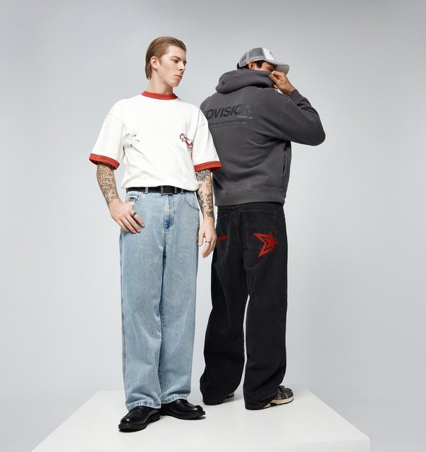 Denim that does it all. Collection live online + in store.