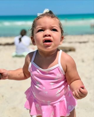 Baby Girls UPF 50+ Daisies One-Piece Swimsuit