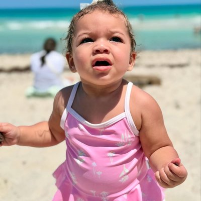 Baby Girls UPF 50+ Daisies One-Piece Swimsuit