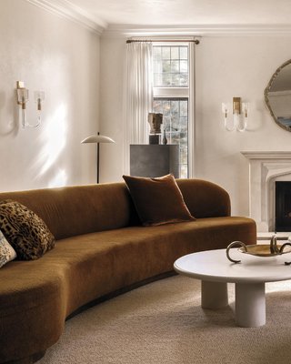 Abel Brass Round Wall Mirror 48" - image 14 of 15