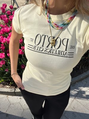 Pavé Bubble Initial Necklace - Clear/Gold