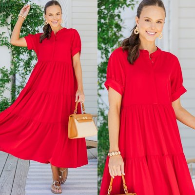 Now live: Americana Collection ❤️🤍💙 ☀️ Red, radiant, and ready for the fireworks show! This midi brings the wow to your summer lineup.

$58 >> Clear Skies Ahead Red Midi Dress 

#shopthemint #boutique #onlineshopping #styledaily #getthelook #everydayfashion
