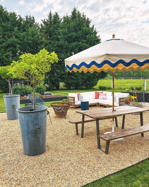 9 tiered scalloped canopy patio umbrella aqua white pole opalhouse Natural Scalloped 9 Foot Replacement Umbrella Canopy