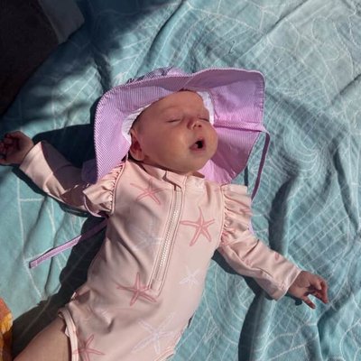 Baby Girls Starfish Rashguard
