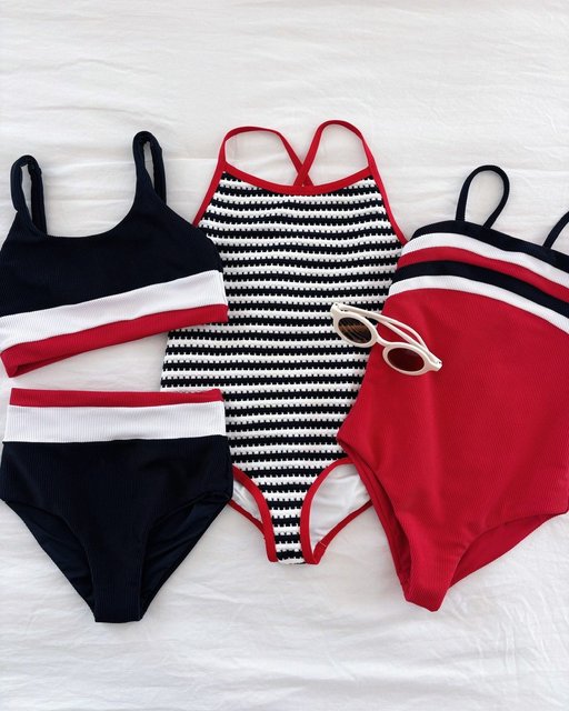 Little Mackenzie & Heidi Set Americana Colorblock