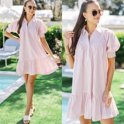 Think preppy, polished, and perfectly pink! Wear it for a day at the office, then straight to dinner with the girls!

$52 >> Style & Grace Pink Striped Dress

#shopthemint #boutique #onlineshopping #styledaily #getthelook #everydayfashion