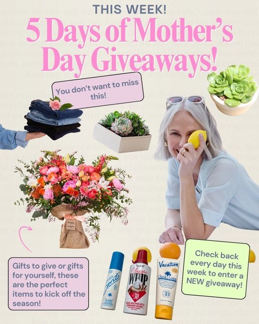 🌷5 Days of Mother's Day GIVEAWAYS start TOMORROW!🌷

We’re celebrating moms all week long with daily chances to win something special 💝
Set your reminders—Day 1 drops tomorrow, 5/6! 

Gift a mom, a mother figure, or keep as a treat for yourself, you don’t want to miss this!

#MothersDayGiveaway #5DaysOfGifts #CelebrateMom #nydj #fitiseverything #giveaway