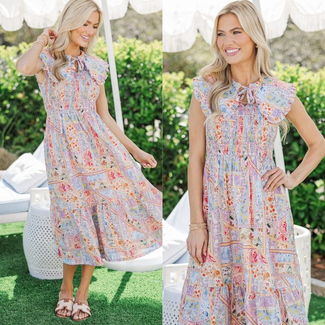 Easy, breezy, beautiful! Ideal for weekend brunch, patio parties, or a garden wedding!

$70 >> Just Relax Pink Floral Midi Dress 

#shopthemint #boutique #onlineshopping #styledaily #getthelook #everydayfashion
