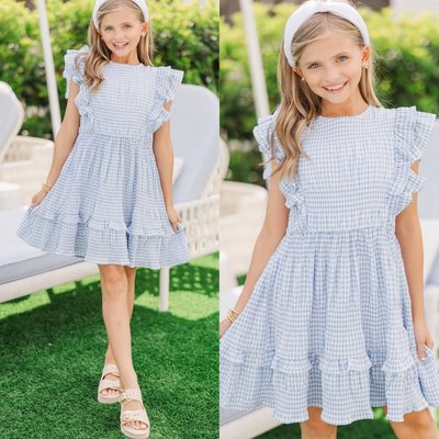 This mini dress brings playful polish to birthday parties, BBQs, and photo ops!

$42 >> Girls: Feminine Power Blue Gingham Dress 

#Boutique #styles  #age7 #age8 #age9 #age10 #age11 #age12 #tween #girls #clothes #fashion #dress #skirts #little #girl #clothes