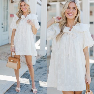 Soft, sweet, and timeless—perfect for family photos, church, or an outdoor garden party! 🌿📸

>> The Peaceful Cream Textured Babydoll Dress 

#shopthemint #boutique #onlineshopping #styledaily #getthelook #everydayfashion