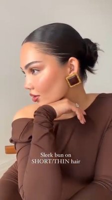 @amandakhamkaew has mastered the art of the slick bun 👏 Save this as your next hair inspo