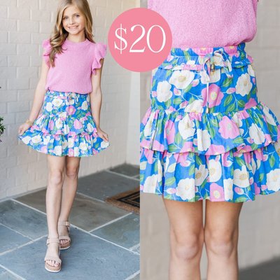 LAST CHANCE ALERT 🚨 This $20 floral skort is flying off the site! Grab it now before it’s gone for good 💐

$20 >> Girls: Take The Leap Blue Floral Cotton Skort 

#tweenoutfitideas #girlsbacktoschool #tweenstyleinspo #girlstyleinspo #momsofgirls #southernmomstyle #ShopTheMintGirls #backtoschoolstyle