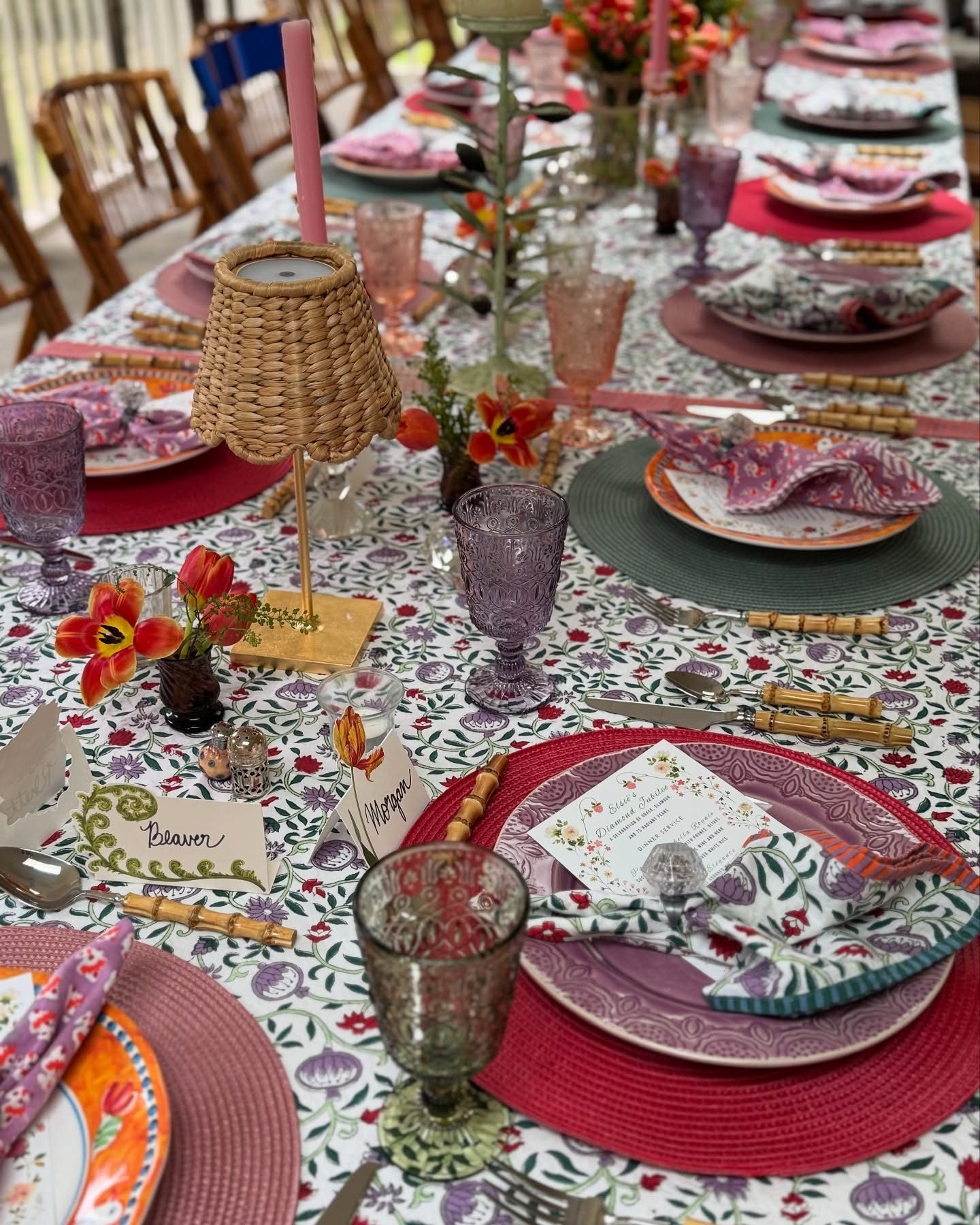 Lucia Lavender Debossed Reactive Glaze Dinner Plate - World Market