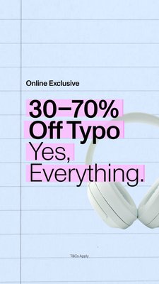 30–70% off everything.
Not a splurge — it’s planned savings, thank you very much 💅🛍️

#sale #typoshop