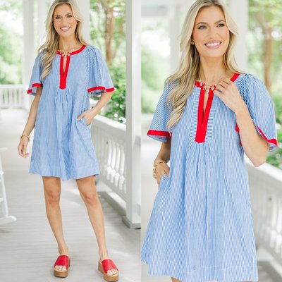 Crisp cotton and soft blue stripes give this dress a fresh, effortless vibe—perfect for casual Fridays, Saturday strolls, or a laid-back lunch in the sun! 💙☀️

>> Just A Theory Blue Striped Cotton Dress

#shopthemint #boutique #onlineshopping #styledaily #getthelook #everydayfashion