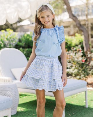 Soft as a cloud and ready to shine! ☁️💙 Perfect for twirling through sunny days and making every moment extra sweet! ✨ Don't Forget! Use Code DISNEY At Checkout For A Chance To Win A Fun Disney VACAY! Ends TODAY!

$38 >> Girls: The Natalie Light Blue Bow Blouse

#girlsdresses #tweenclothes #tweenfashionista #southernboutique #momsoftweens #southernmoms #familyphotooutfits #MintGirlsStyle #MintGirls