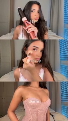 @saradeanii’s grwm priorities: hair > makeup > fit 💁‍♀️💄👚 Do you agree? Let us know in the comments
