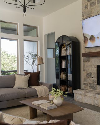 Ventana 40" Black Metal and Glass Storage Display Cabinet - image 12 of 14