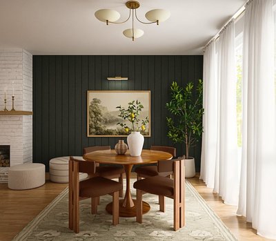 Ceremonie Natural Boucle Dining Chair by Athena Calderone - image 13 of 17