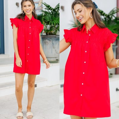 This bright little number is ready to go wherever the day takes you! ☀️ With its crisp collar, playful ruffled sleeves, and easy shift fit, it’s the perfect throw-on-and-go for sunny outings and weekend plans. ❤️ Today only: Get a free pair of hoops on $50+ orders! 

>> On The Way Red Shift Dress

#shopthemint #boutique #onlineshopping #styledaily #getthelook #everydayfashion