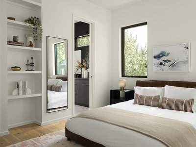 Stria Black and White Woven Silk Throw Pillow Cover 23''x23" by Ackerman - image 3 of 3