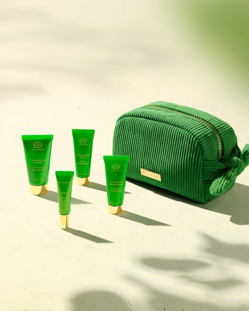 Summer getaways await. ☀️Kick off the season with our 4 glow-giving essentials—plus, a travel-ready pouch to take on your next weekend away.

💚Regenerating Cleanser 
💚Resurfacing Serum 
💚Water-Lock Moisturizer 
💚Restorative Eye Creme 

Use code SUMMER2025 with orders $300+ at checkout.