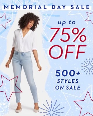 Amazing Deals on Shaping Denim
This Memorial Day sale is huge! Enjoy an extra 40% off hundreds of sale styles with code MEMDAY…for total savings up to 75%!