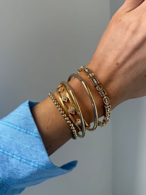 Joyce Bracelet - Clear/Gold