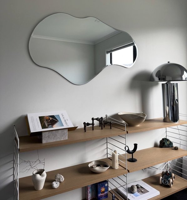 Intended to be an alternative to a full length mirror but it became this. 
When we are open to possibilities and have the flexibility to shift then we can create from pure sacral response.