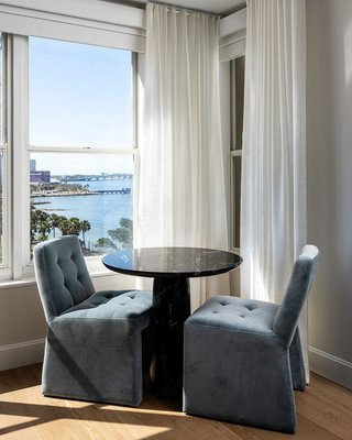 Hank Tufted Light Blue Velvet Dining Chair Set of 4 - image 8 of 9