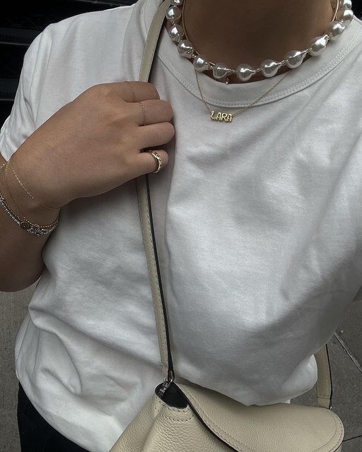 Teagan Pearl Necklace - White