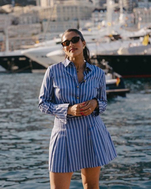 We're still obsessing over how stunning @arianabravo looked last weekend in our Alexis Co-ord in Monte Carlo presenting for channel4 and f1. 🖤