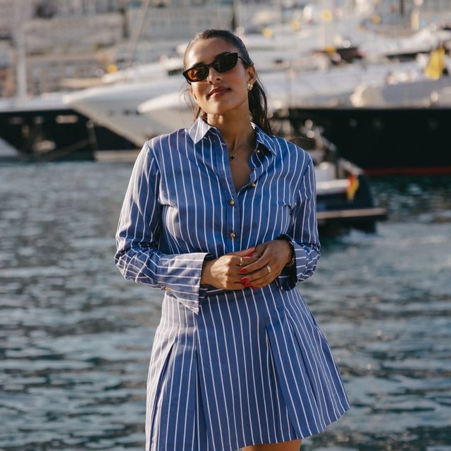 We're still obsessing over how stunning @arianabravo looked last weekend in our Alexis Co-ord in Monte Carlo presenting for channel4 and f1. 🖤
