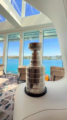 Host the @NHL’s most coveted prize on our new ship and have it back in time for the Final? Objective achieved 🤝

Tune in here for the highlight reel and catch Game 1 of the Stanley Cup Final tomorrow at 8PM ET on @tntsports 🏒#CruiseNorwegian
