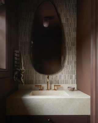 Navone Blackened Brass Wall Mirror 20''x44'' - image 9 of 11