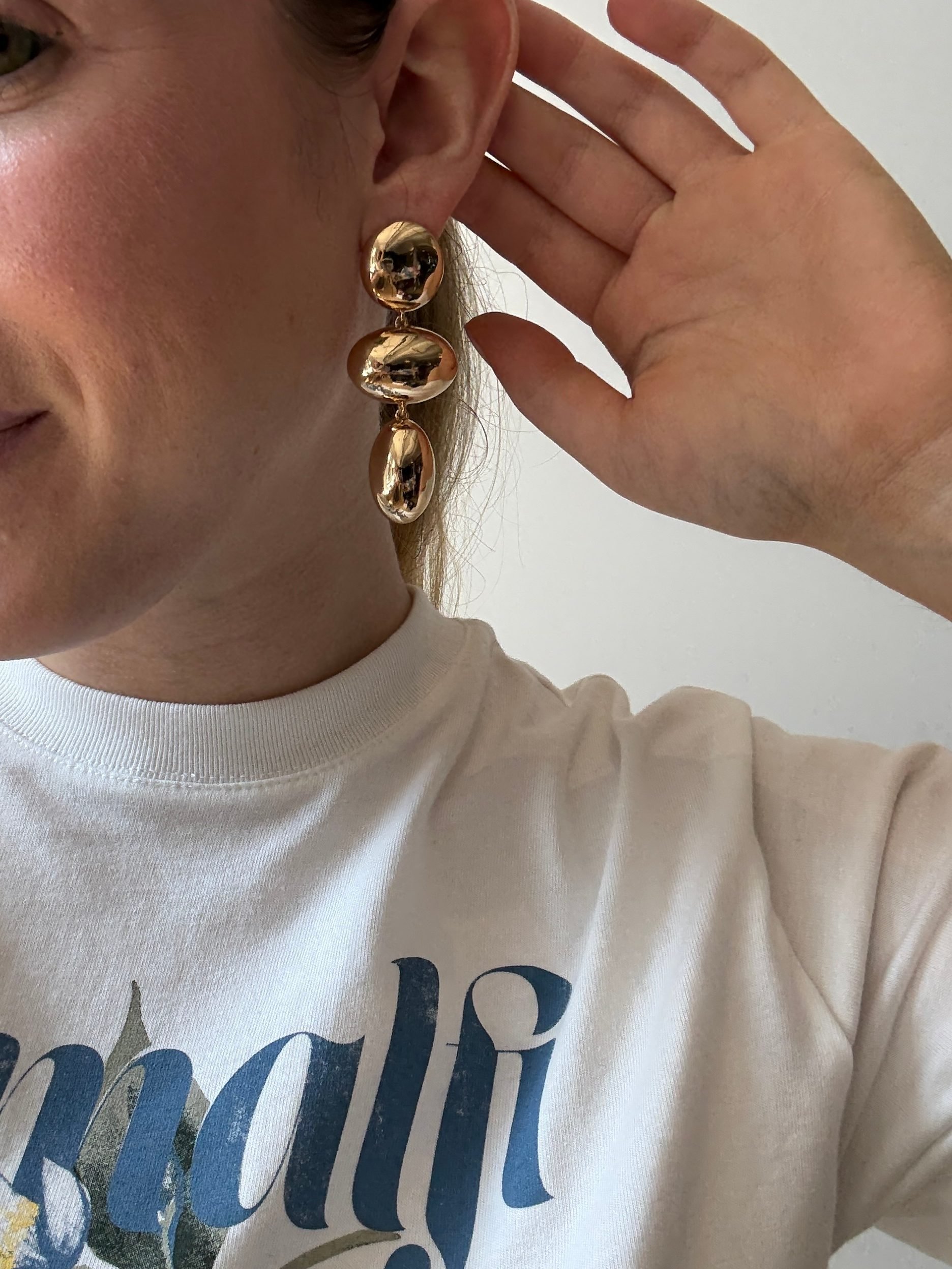 Mira Statement Earrings - Gold – Enjoy 25% Off. It's the Big