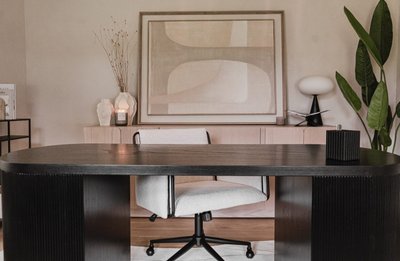 Reid 70" Oval Light Oak Storage Desk - image 9 of 12