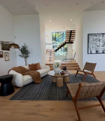 Tom Natural White Oak Wood 40" Round Three-Legged Coffee Table by Leanne Ford - image 17 of 20